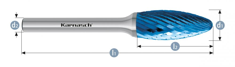 Tungsten carbide burr - BLUE-TEC<span class=' ItemWarning' style='display:block;'>Item is usually in stock, but we&#39;ll be in touch if there&#39;s a problem<br /></span>