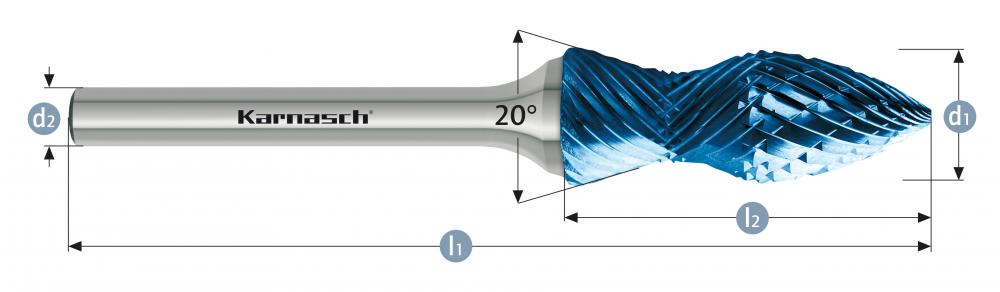 Tungsten carbide burr - BLUE-TEC<span class=' ItemWarning' style='display:block;'>Item is usually in stock, but we&#39;ll be in touch if there&#39;s a problem<br /></span>