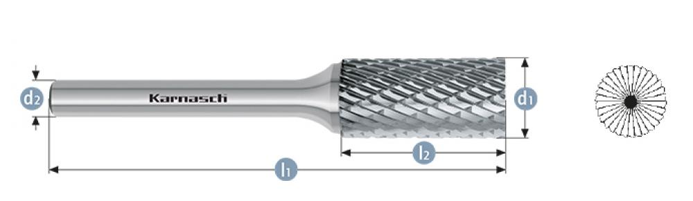 Tungsten carbide burr - Uncoated<span class=' ItemWarning' style='display:block;'>Item is usually in stock, but we&#39;ll be in touch if there&#39;s a problem<br /></span>