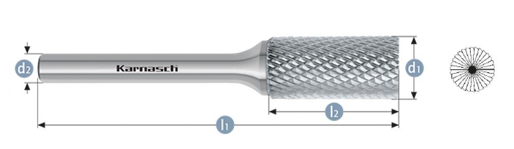 Tungsten carbide burr - Uncoated<span class=' ItemWarning' style='display:block;'>Item is usually in stock, but we&#39;ll be in touch if there&#39;s a problem<br /></span>