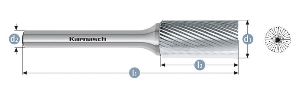 Tungsten carbide burr - Uncoated<span class=' ItemWarning' style='display:block;'>Item is usually in stock, but we&#39;ll be in touch if there&#39;s a problem<br /></span>