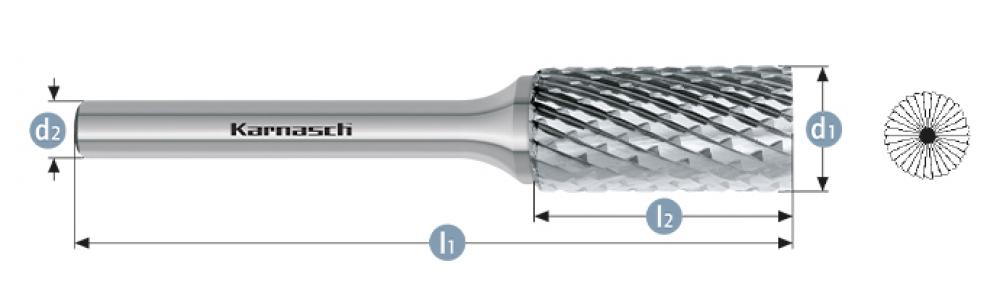 Tungsten carbide burr - Uncoated<span class=' ItemWarning' style='display:block;'>Item is usually in stock, but we&#39;ll be in touch if there&#39;s a problem<br /></span>