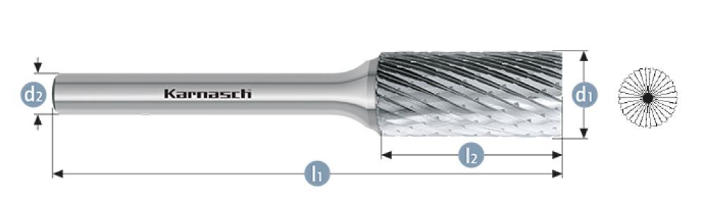 Tungsten carbide burr - Uncoated<span class=' ItemWarning' style='display:block;'>Item is usually in stock, but we&#39;ll be in touch if there&#39;s a problem<br /></span>