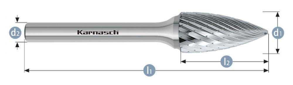 Tungsten carbide burr - Uncoated<span class=' ItemWarning' style='display:block;'>Item is usually in stock, but we&#39;ll be in touch if there&#39;s a problem<br /></span>