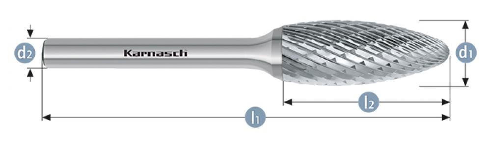 Tungsten carbide burr - Uncoated<span class=' ItemWarning' style='display:block;'>Item is usually in stock, but we&#39;ll be in touch if there&#39;s a problem<br /></span>