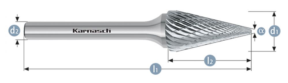 Tungsten carbide burr - Uncoated<span class=' ItemWarning' style='display:block;'>Item is usually in stock, but we&#39;ll be in touch if there&#39;s a problem<br /></span>