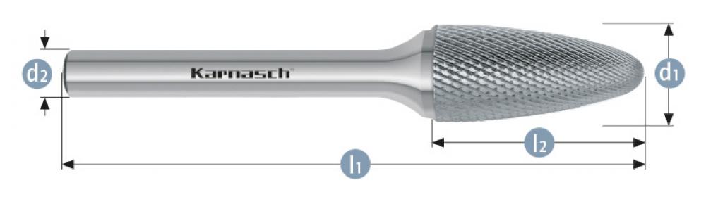 Tungsten carbide burr - Uncoated<span class=' ItemWarning' style='display:block;'>Item is usually in stock, but we&#39;ll be in touch if there&#39;s a problem<br /></span>