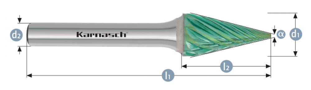 Tungsten carbide burr GREEN-TEC<span class=' ItemWarning' style='display:block;'>Item is usually in stock, but we&#39;ll be in touch if there&#39;s a problem<br /></span>