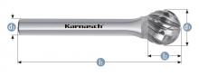 Karnasch 114044.020 - Tungsten carbide burr - Uncoated