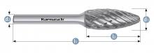 Karnasch 114048.015 - Tungsten carbide burr - Uncoated