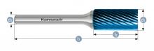 Karnasch 115000.080 - Tungsten carbide burr - BLUE-TEC