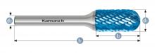 Karnasch 115021.115 - Tungsten carbide burr - BLUE-TEC