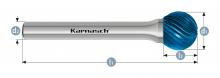 Karnasch 115030.080 - Tungsten carbide burr - BLUE-TEC