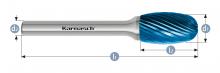 Karnasch 115040.030 - Tungsten carbide burr - BLUE-TEC