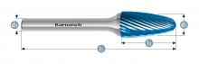 Karnasch 115050.035 - Tungsten carbide burr - BLUE-TEC