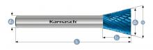 Karnasch 115096.045 - Tungsten carbide burr - BLUE-TEC