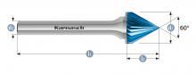 Karnasch 115100.010 - Tungsten carbide burr - BLUE-TEC