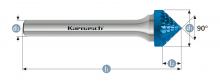 Karnasch 115111.040 - Tungsten carbide burr - BLUE-TEC