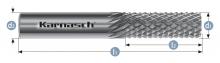 Karnasch 116002.017 - Tungsten carbide burr