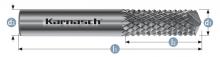 Karnasch 116004.015 - Tungsten carbide burr