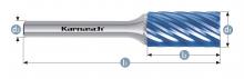 Karnasch 116031.020 - Tungsten carbide burr - BLUE-TEC