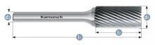 Karnasch 113000.080 - Tungsten carbide burr - Uncoated