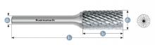 Karnasch 113014.085 - Tungsten carbide burr - Uncoated