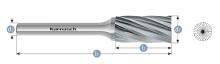 Karnasch 113015.075 - Tungsten carbide burr - Uncoated