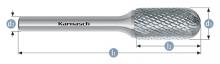 Karnasch 113022.095 - Tungsten carbide burr - Uncoated