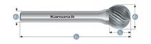 Karnasch 113030.045 - Tungsten carbide burr - Uncoated