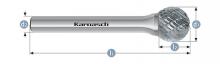 Karnasch 113031.084 - Tungsten carbide burr - Uncoated