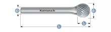 Karnasch 113037.050 - Tungsten carbide burr - Uncoated