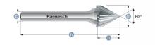 Karnasch 113100.010 - Tungsten carbide burr - Uncoated