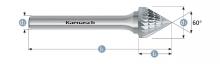 Karnasch 113101.020 - Tungsten carbide burr - Uncoated