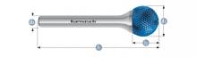 Karnasch 116083.070 - Tungsten carbide burr BLUE-TEC