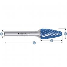 Karnasch 116046.010 - Tungsten carbide burr - BLUE-TEC