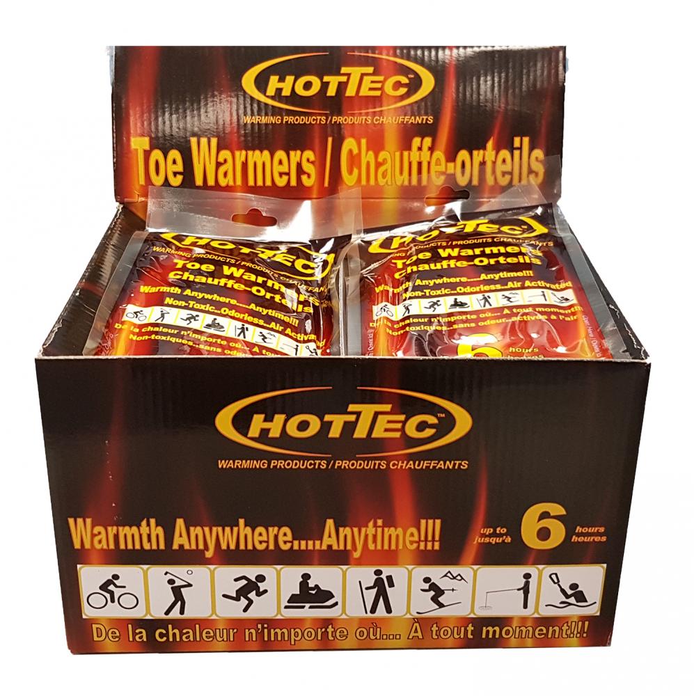 HOTTEC Toe Warmers 6 Hour Warmers<span class=' ItemWarning' style='display:block;'>Item is usually in stock, but we&#39;ll be in touch if there&#39;s a problem<br /></span>