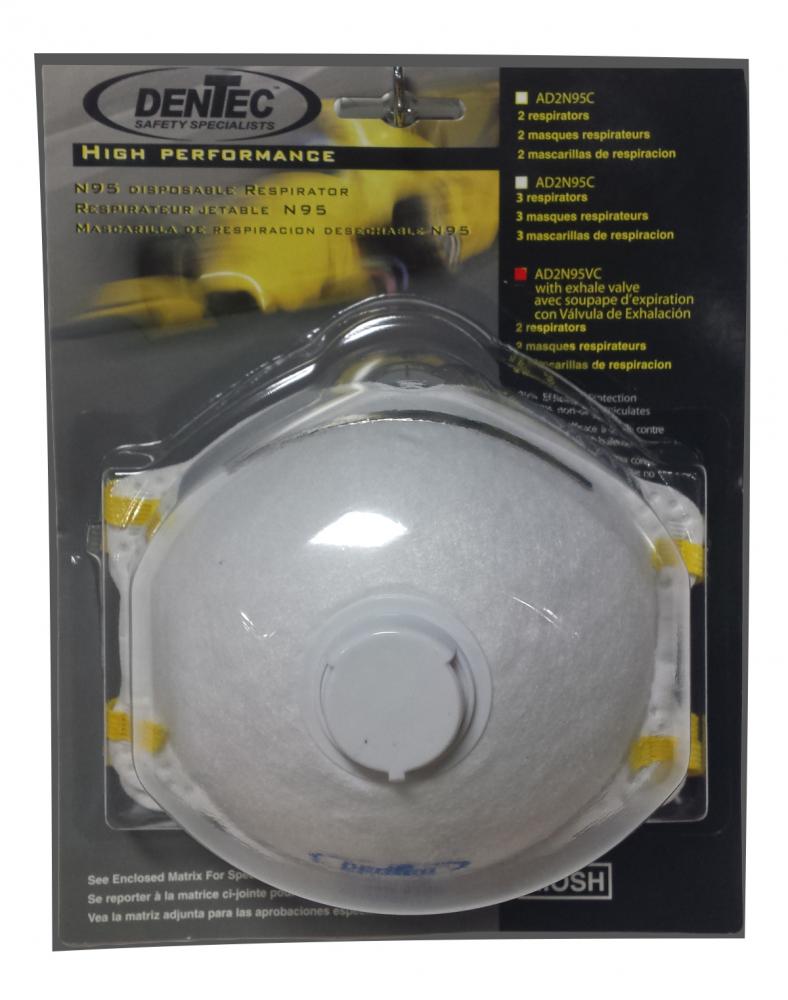 N95 Disposable Respirator with Valve 2 Pack 25PK/Case<span class=' ItemWarning' style='display:block;'>Item is usually in stock, but we&#39;ll be in touch if there&#39;s a problem<br /></span>