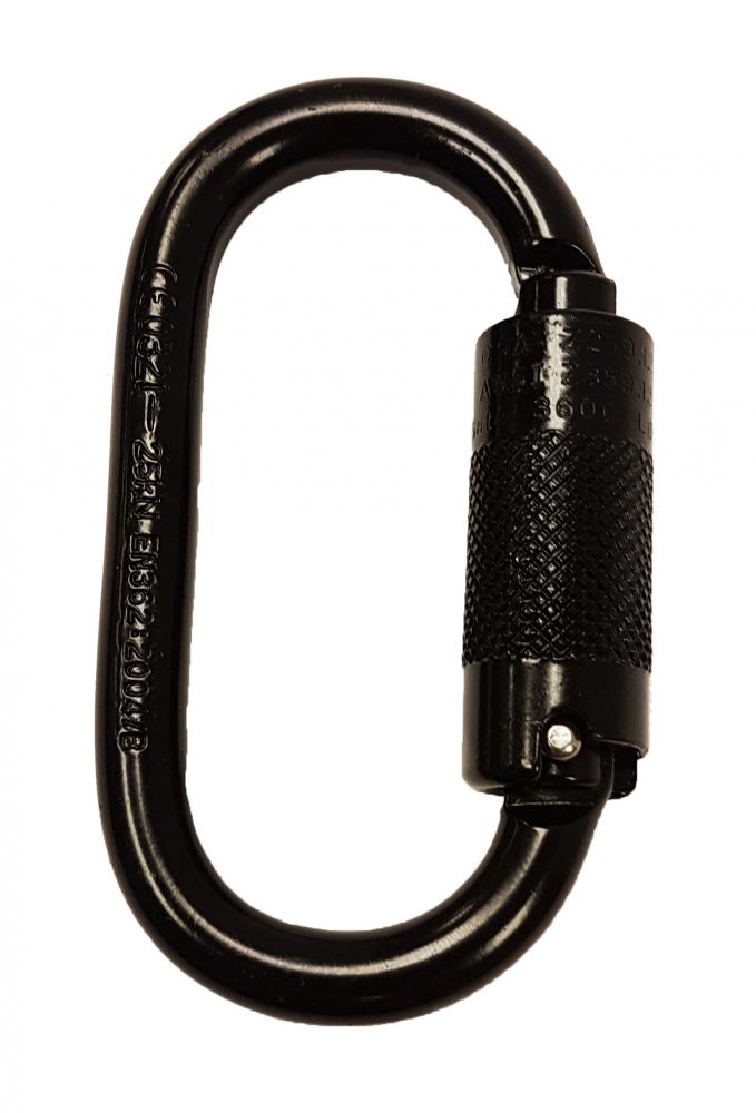 BLACK CARABINER FOR SRLs<span class=' ItemWarning' style='display:block;'>Item is usually in stock, but we&#39;ll be in touch if there&#39;s a problem<br /></span>