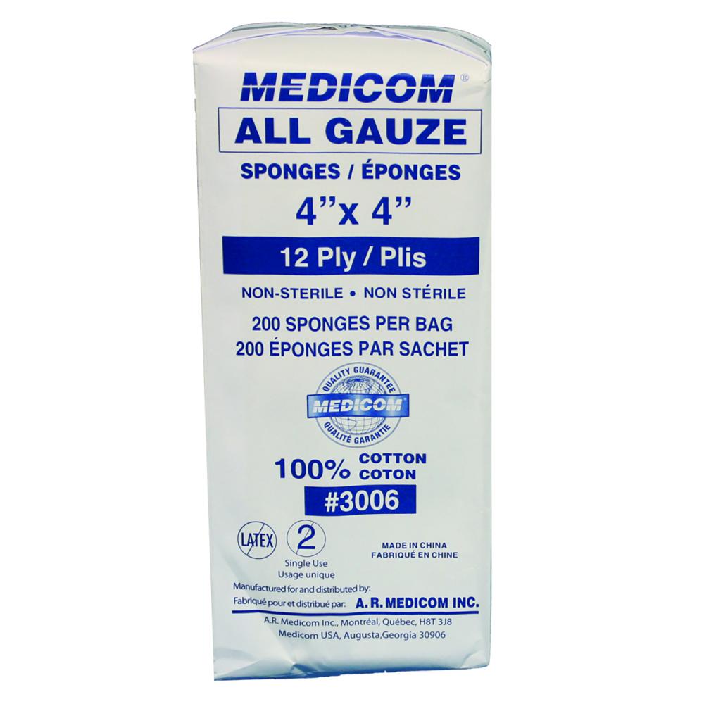 GAUZE SPONGES NON-STERILE<span class=' ItemWarning' style='display:block;'>Item is usually in stock, but we&#39;ll be in touch if there&#39;s a problem<br /></span>