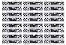 Dentec 13HL-CONTRACTOR - "CONTRACTOR" Reflective strip