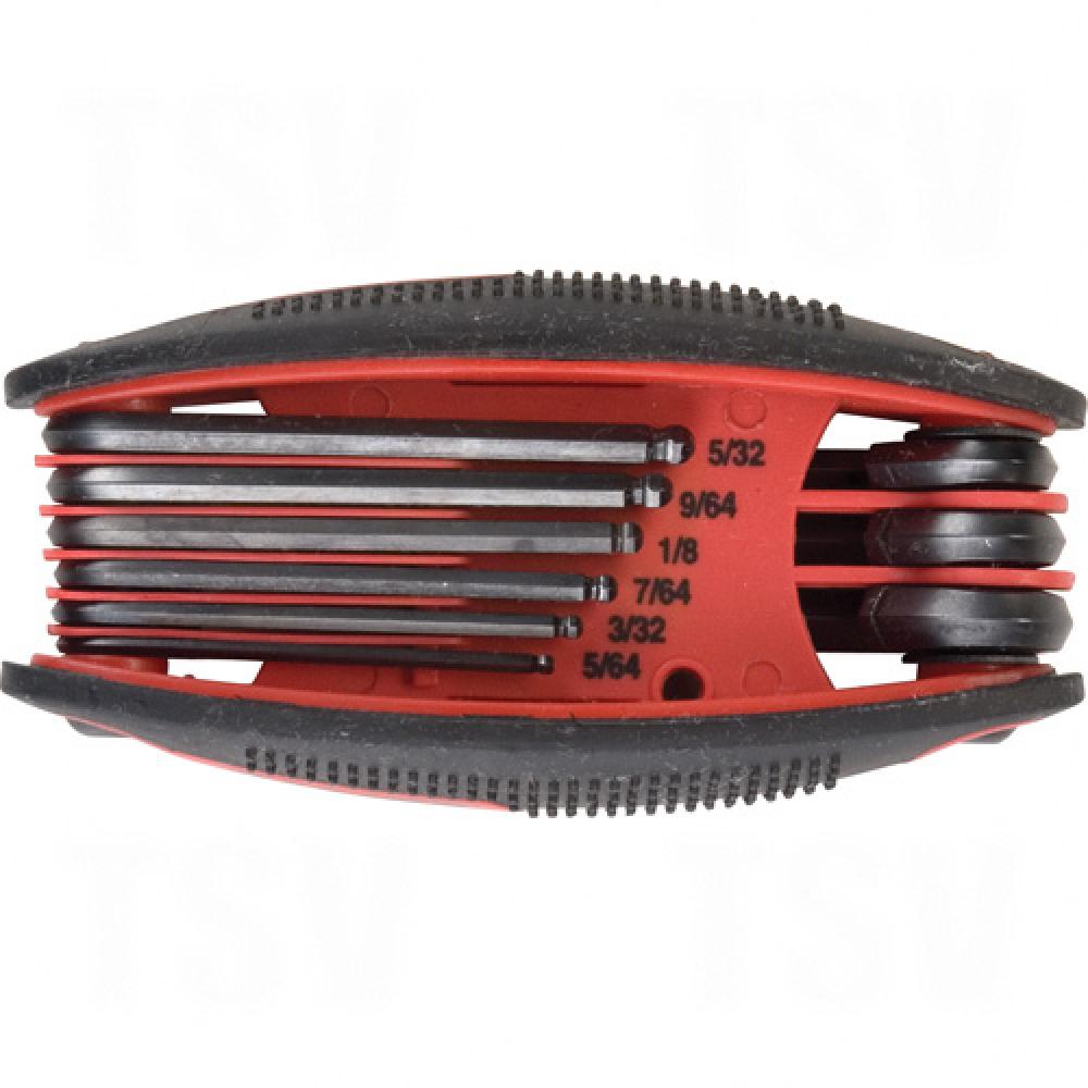 Folding Hex Key Sets - Sae - Ball End Fold Up<span class=' ItemWarning' style='display:block;'>Item is usually in stock, but we&#39;ll be in touch if there&#39;s a problem<br /></span>