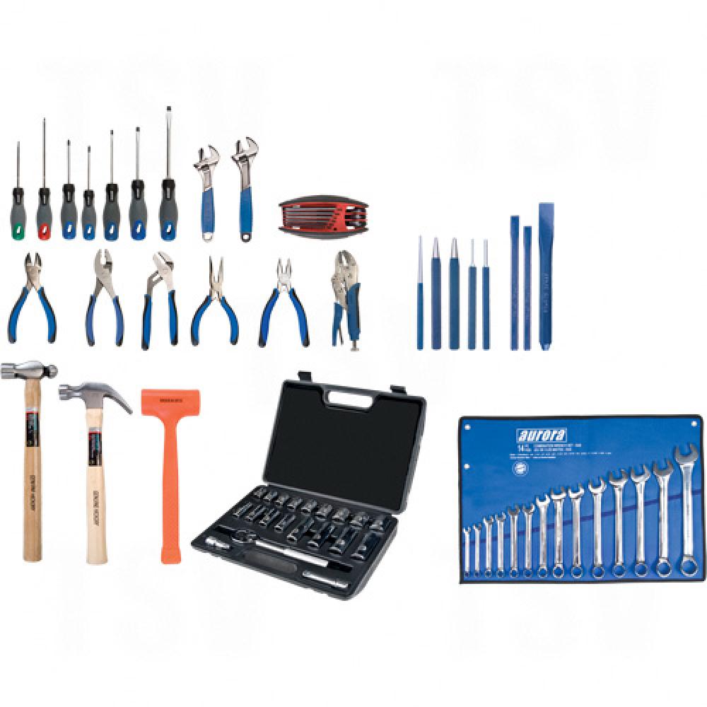 AURORA STARTER TOOL SET/STEEL CHEST, 70 PCS<span class=' ItemWarning' style='display:block;'>Item is usually in stock, but we&#39;ll be in touch if there&#39;s a problem<br /></span>