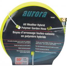 Aurora Tools NO963 - HYBRID POLYMER GARDEN HOSE 5/8"X50'