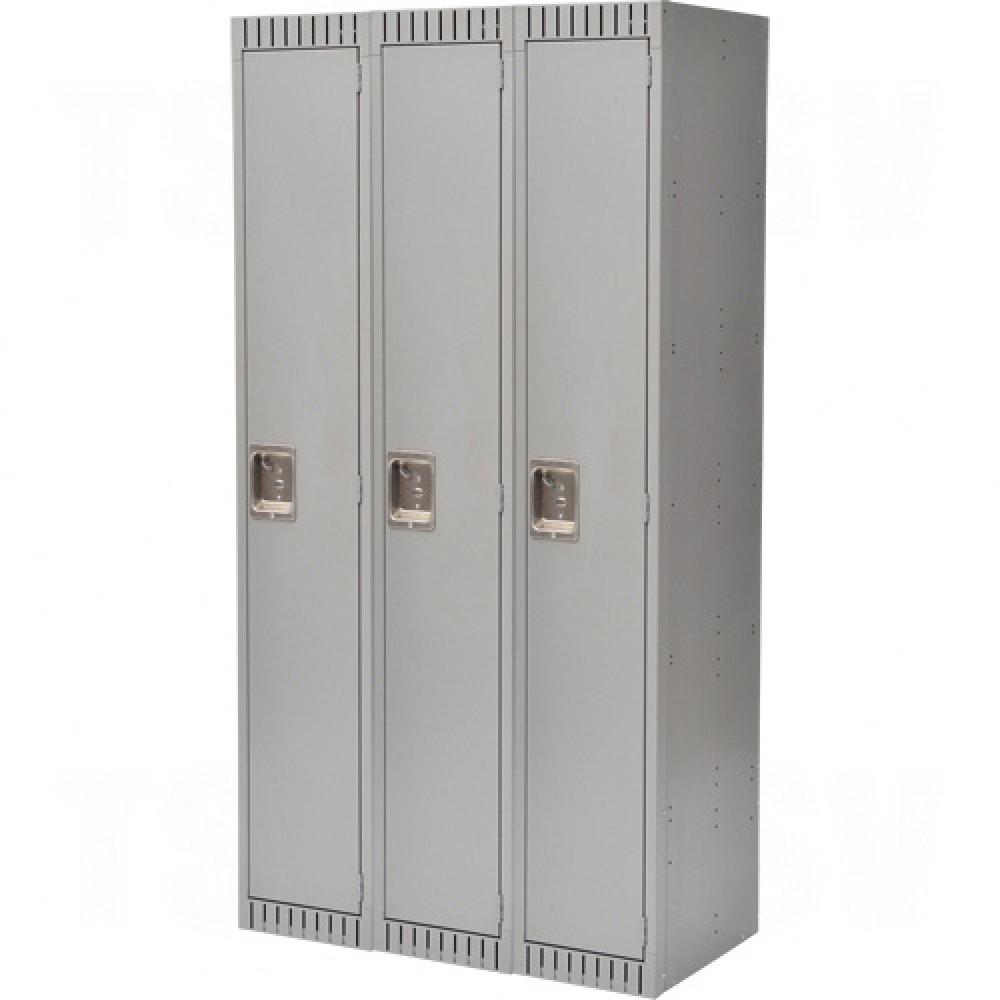 LOCKER, ASSEMBLED,1 TIER,3 BANK, 36X18X72 GREY<span class=' ItemWarning' style='display:block;'>Item is usually in stock, but we&#39;ll be in touch if there&#39;s a problem<br /></span>