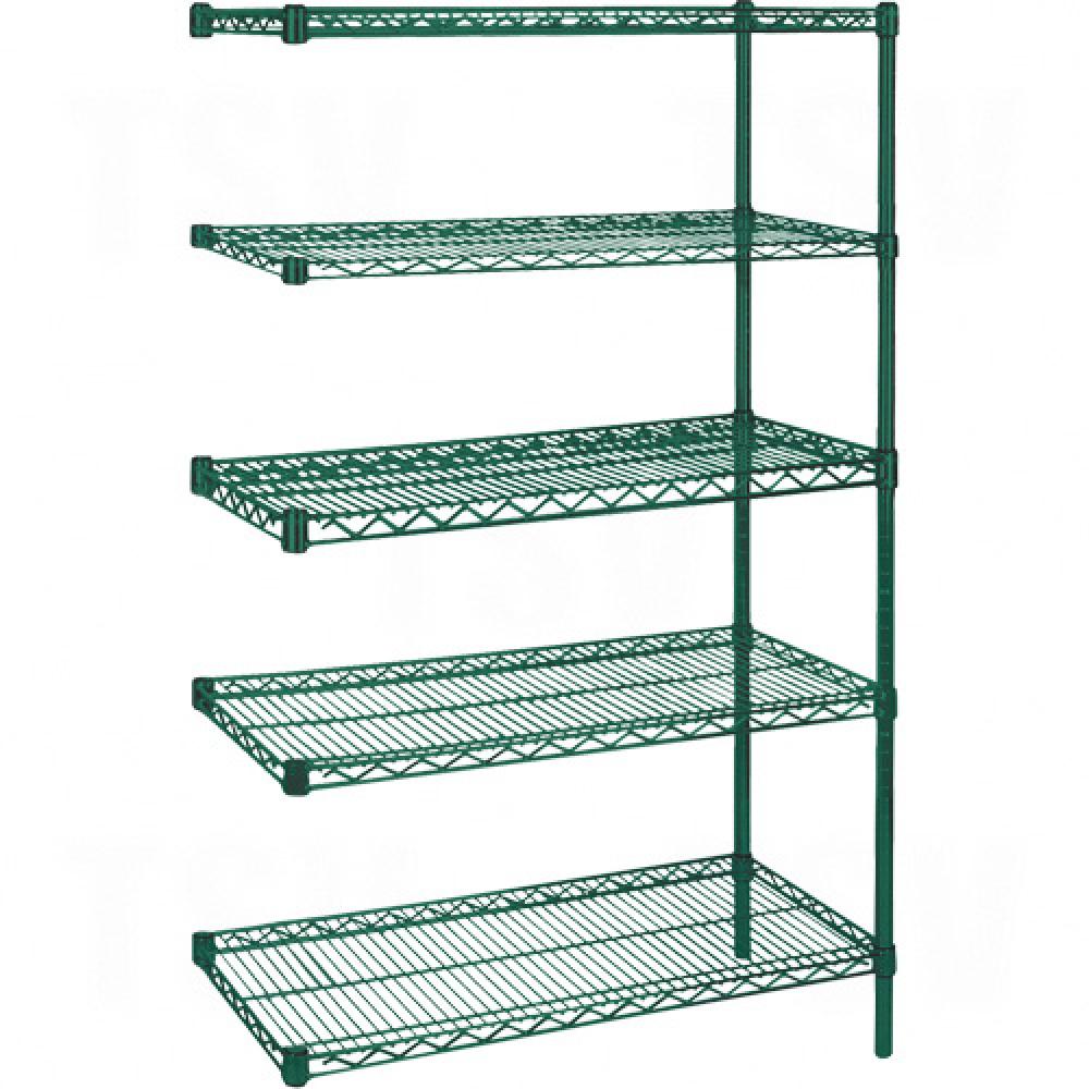 Heavy-Duty Green Epoxy Finish Wire Shelving<span class=' ItemWarning' style='display:block;'>Item is usually in stock, but we&#39;ll be in touch if there&#39;s a problem<br /></span>