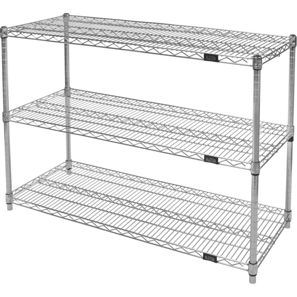 HD CHROME WIRE SHELF 24&#34;D X 36W X33&#34;H 3 SHELVES<span class=' ItemWarning' style='display:block;'>Item is usually in stock, but we&#39;ll be in touch if there&#39;s a problem<br /></span>