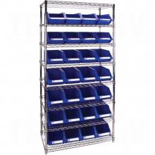 Kleton RL815 - Heavy-Duty Wire Shelving Units with Storage Bins