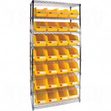 Kleton RL816 - Heavy-Duty Wire Shelving Units with Storage Bins