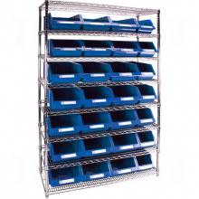 Kleton RL831 - Heavy-Duty Wire Shelving Units with Storage Bins